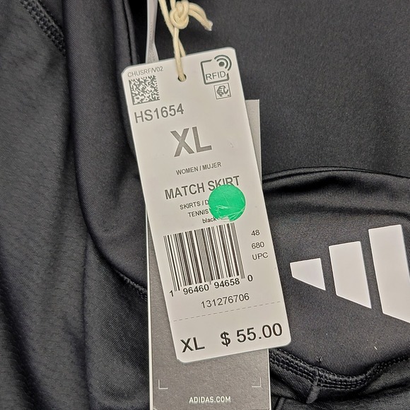 Adidas Club Skirt Tennis Women's Black HS1654 Size XL Athletic‎ Sports Skort - Picture 4 of 6